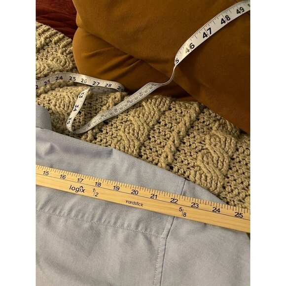 Bill Blass Studio Mens XLT Light Blue Button-Up Shirt With Comfort‎ Flex Collar - Picture 11 of 11